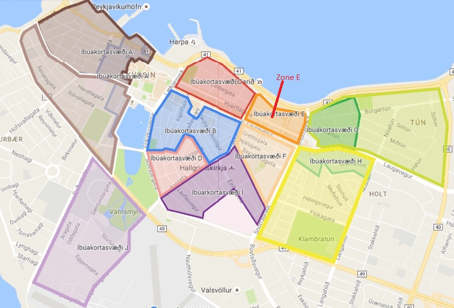 Parking zone E